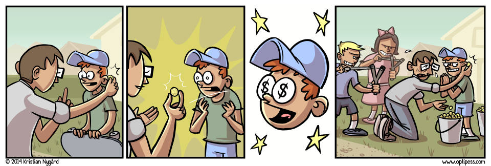 Of course, this kid quickly became the richest individual on the planet - until inflation rendered his massive wealth completely worthless.