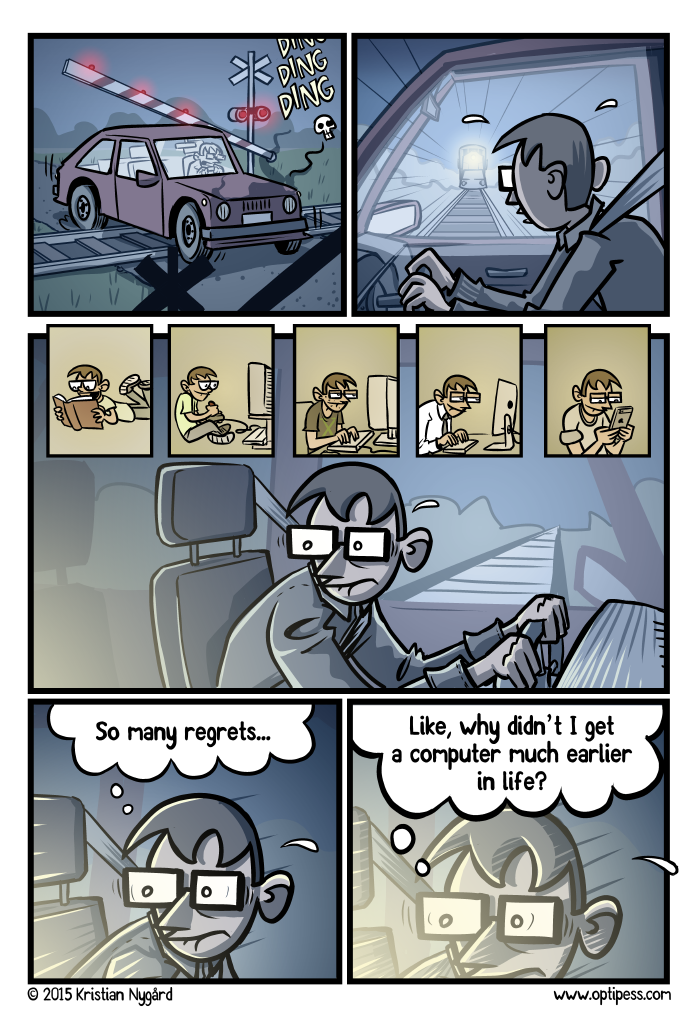 “Also, I should’ve fixed this piece of shit car.”