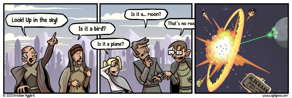 This comic totally buys into the hype for the new Star Wars movie. â€œLive long and prosper, Captain Sheridan!"