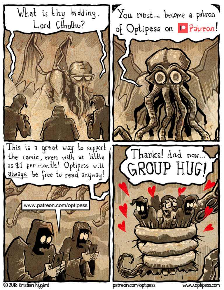 Optipess – A webcomic. On the Internet.