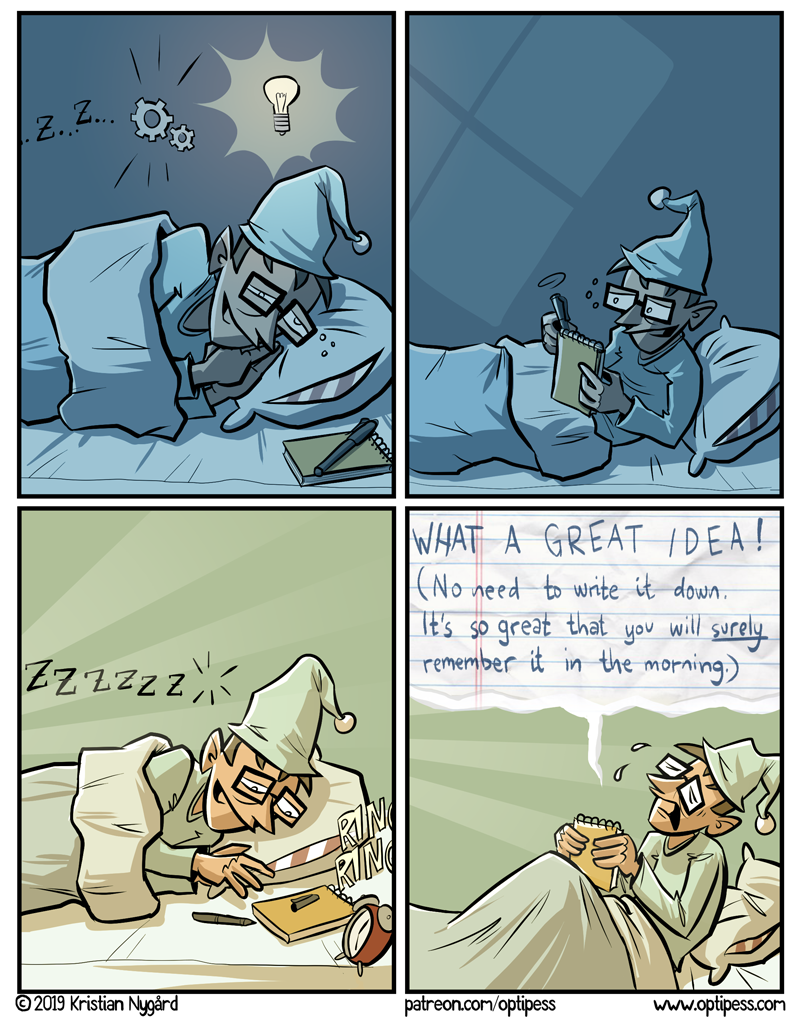 Of course, it wasn't the idea for THIS comic.