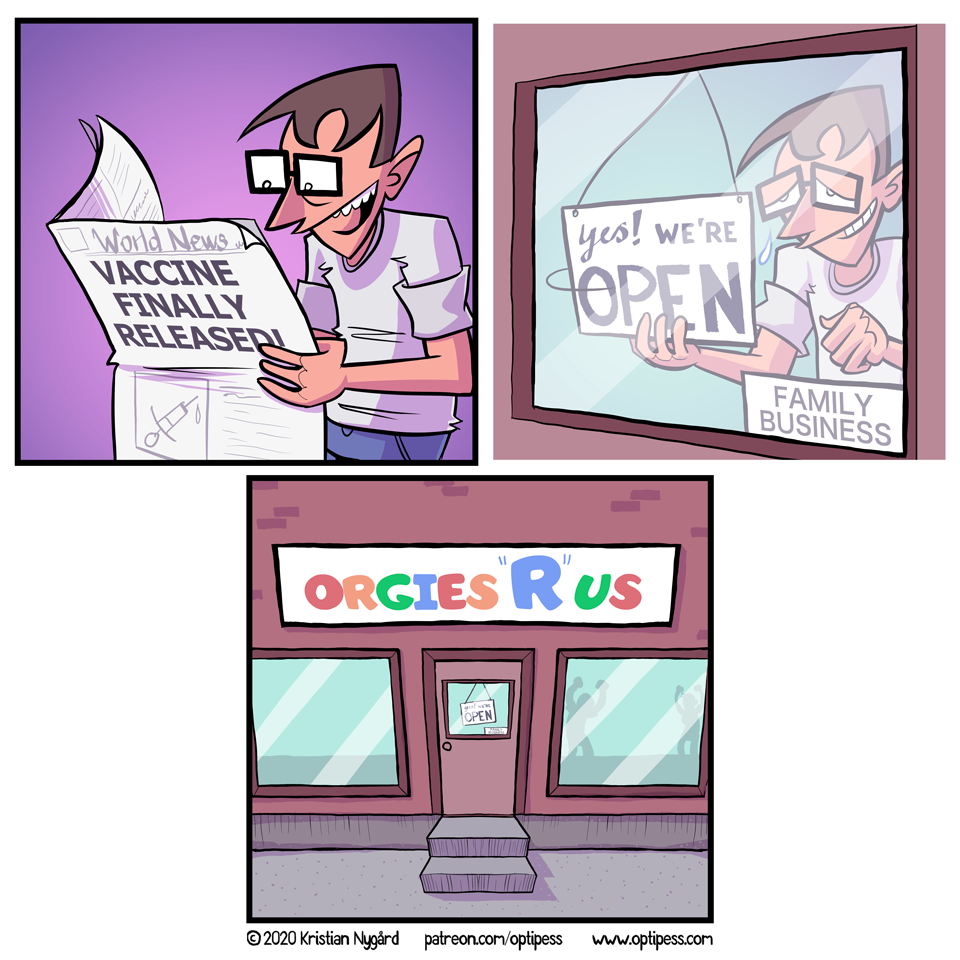 I'm sorry for any images this comic may evoke. Luckily for everyone this store had to shut down soon afterwards due to no - absolutely zero - customers.