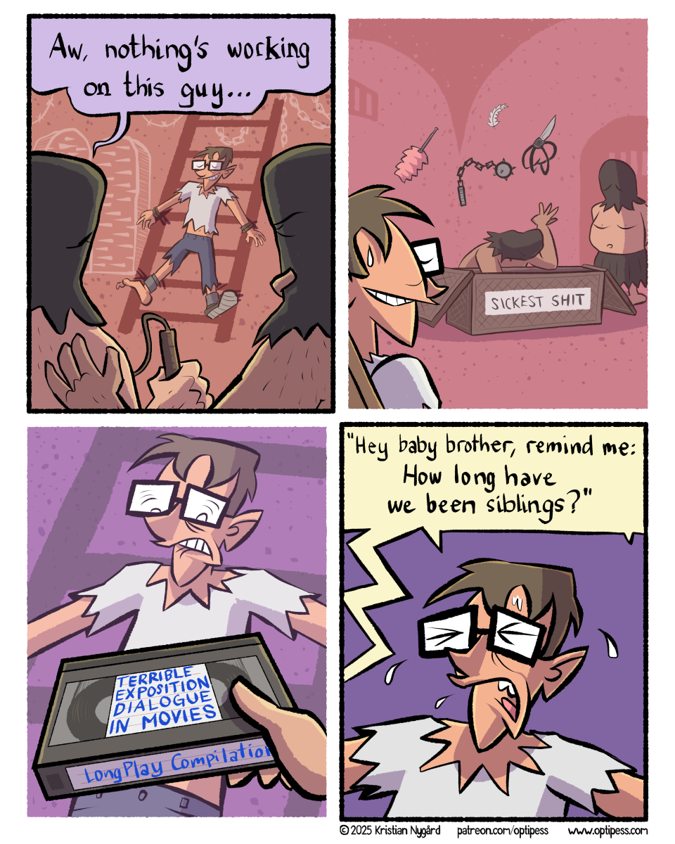 Don't worry, the torturers are wearing earplugs for the fourth panel.