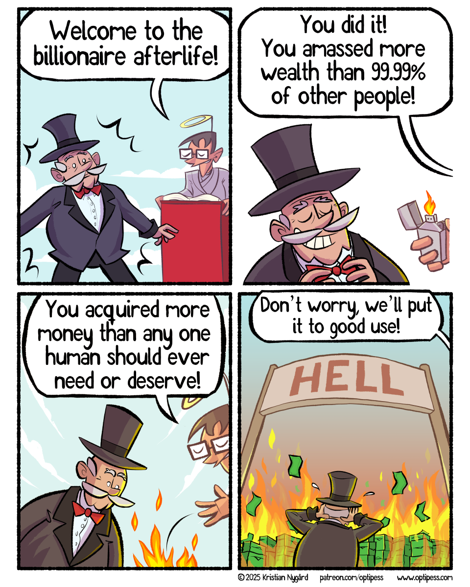The soundtrack to this comic is "Bezos I-IV" by Bo Burnham.