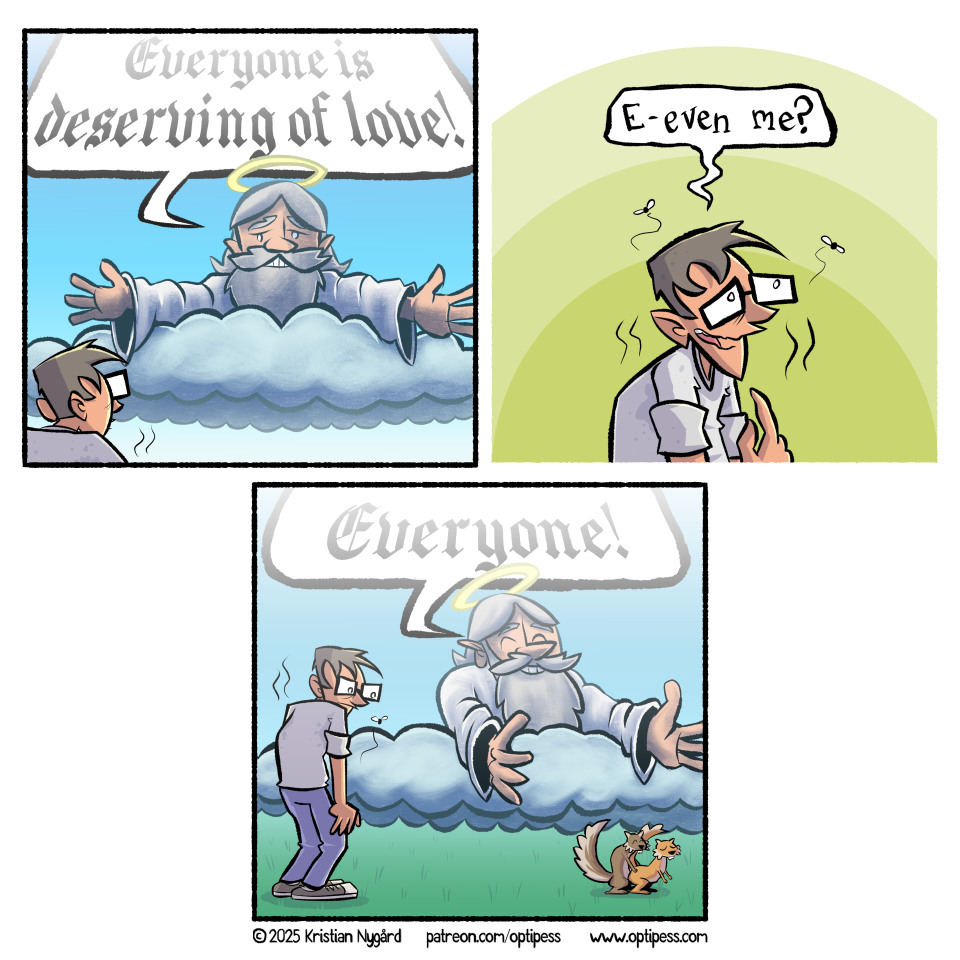 I am happy to report that the buzzing flies in the second panel hooked up later.